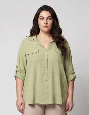 Blusa Davinchy Blusa Manga 3/4 Para Mujer
