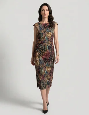 Vestido 3/4 casual Connected Apparel para mujer