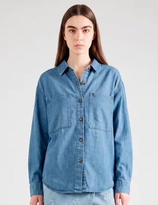 Blusa coffee bean manga larga para mujer