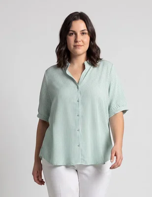 Blusa Lieb Plus manga larga para mujer