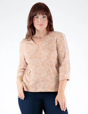 Blusa Margaret manga 3/4 para mujer