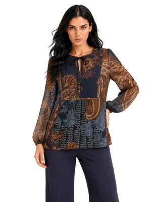 Blusa foley's manga 3/4 para mujer