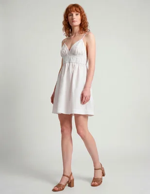 Vestido corto casual map para mujer