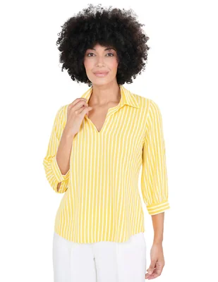 Blusa Atelier Petite manga 3/4 para mujer