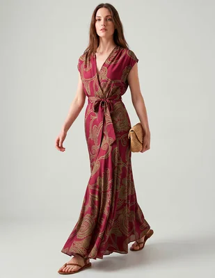 Vestido largo casual zomos by sofia simon para mujer