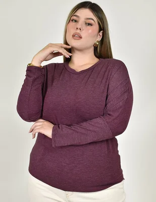 Blusa roman fashion manga larga para mujer