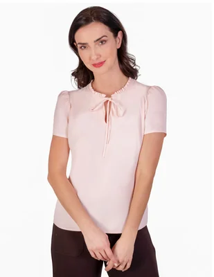 Blusa Atelier Petite manga corta para mujer