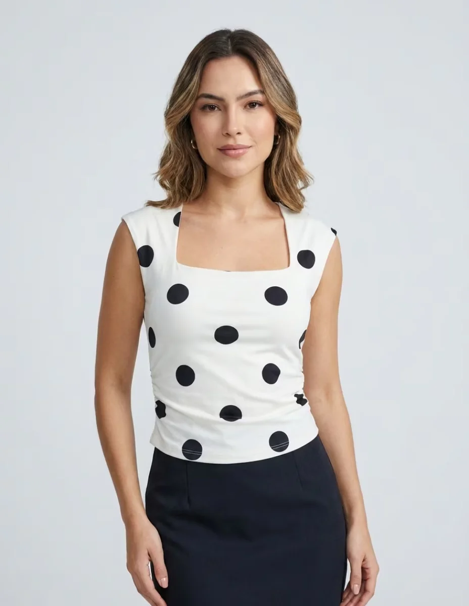Blusa yaretni moda sin manga para mujer