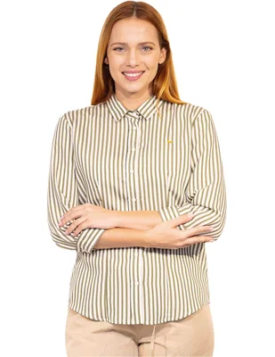 Blusa ferrioni rigatta manga 3/4 para mujer