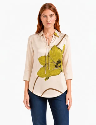 Blusa foley's manga 3/4 para mujer