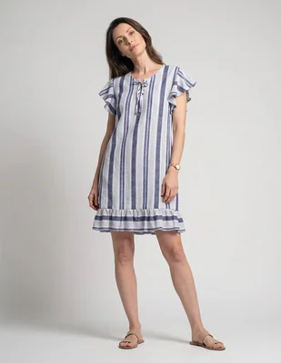 Vestido a la rodilla casual toscano para mujer