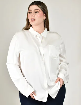 Blusa Roman Fashion manga larga para mujer