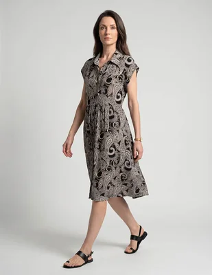 Vestido midi casual Liz Claiborne para mujer