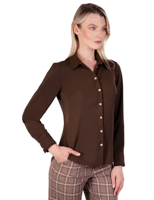 Blusa Atelier Petite manga larga para mujer