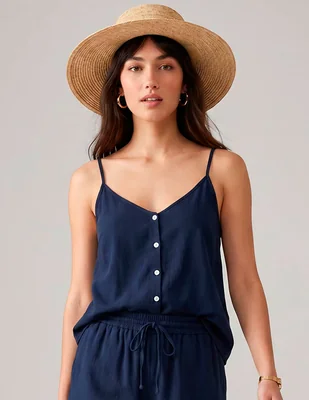 Top vero moda escote v tirante delgado