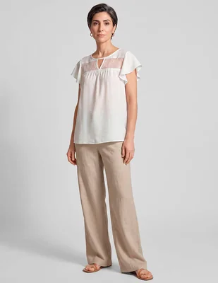 Blusa lorenza blau manga corta para mujer