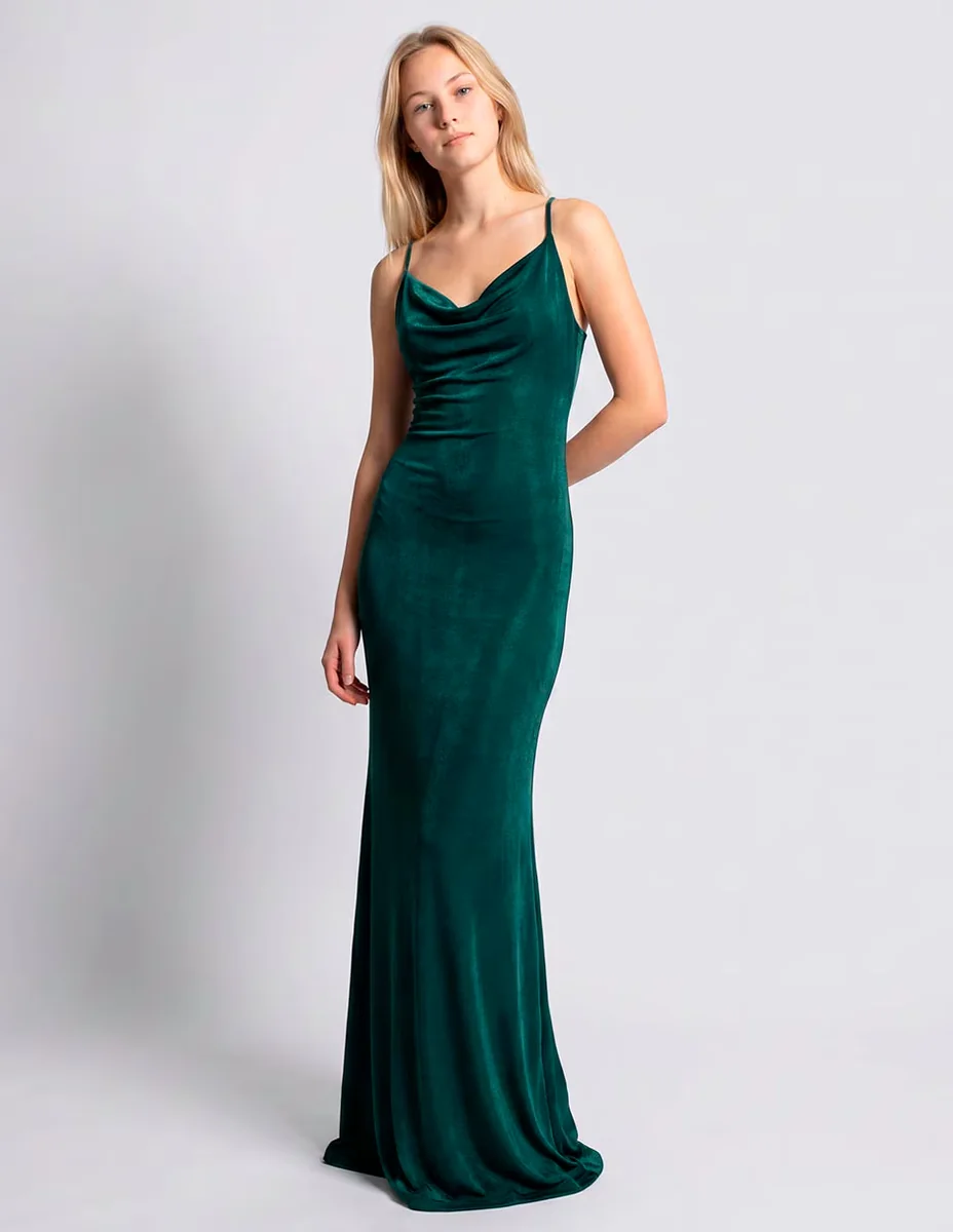 Vestido maxi de fiesta espalda abierta