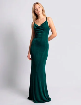 Vestido maxi de fiesta espalda abierta