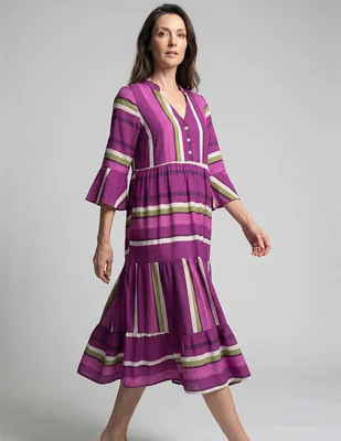 Vestido 3/4 casual lorenza blau para mujer
