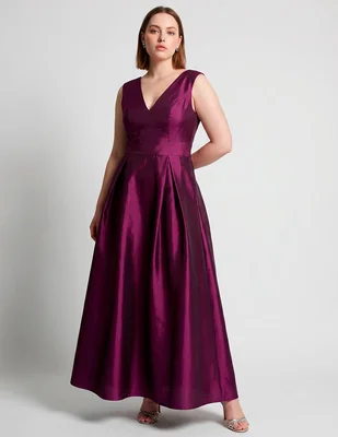 Vestido maxi de fiesta the pattern escote v
