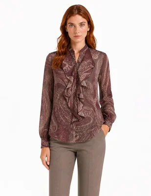 Blusa foley's manga larga para mujer