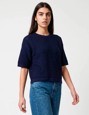 Blusa coffee bean manga al codo para mujer