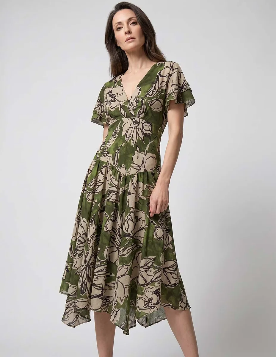 Vestido midi casual Rabbit para mujer