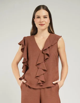 Blusa Parallel manga corta para mujer