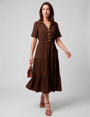 Vestido midi casual lorenza blau para mujer
