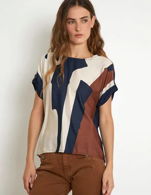 Blusa Trucco manga corta para mujer