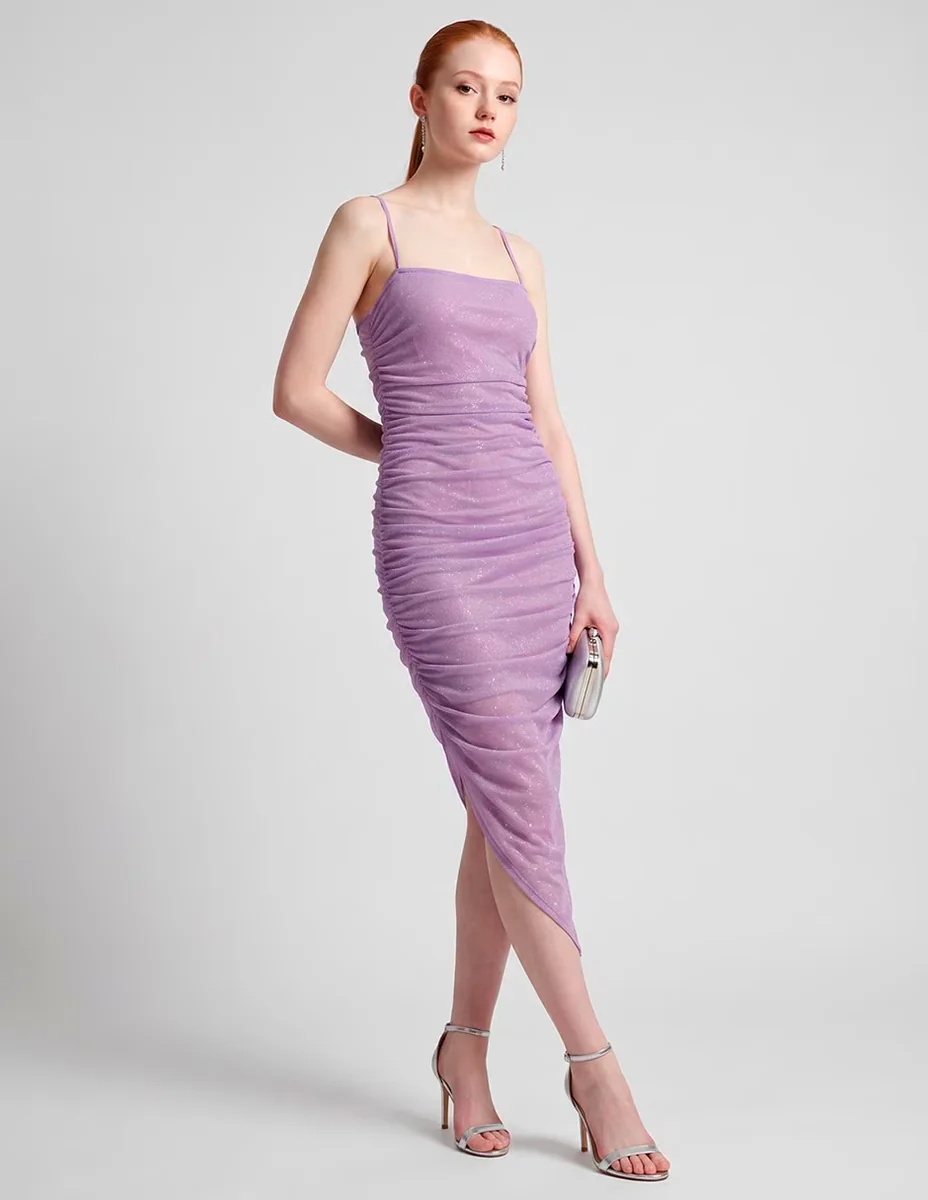 Vestido midi de fiesta espalda abierta