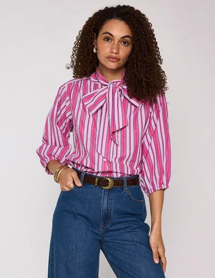 Blusa camisera Maison 123 manga 3/4 para mujer