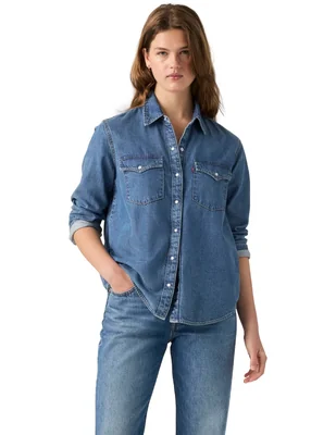 Blusa camisera levi's manga larga para mujer