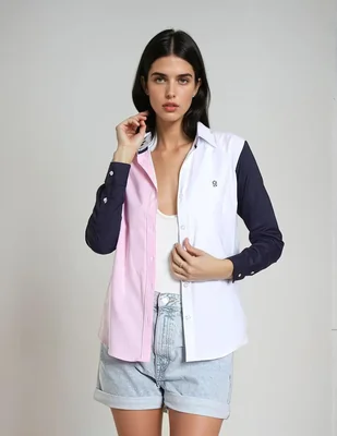 Blusa camisera Muletta manga larga para mujer