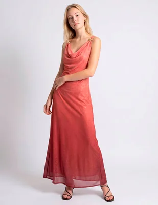 Vestido maxi de fiesta Rue espalda abierta