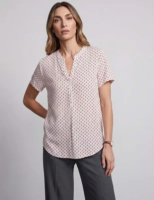 Blusa Ferrioni cuello V para mujer