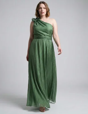Vestido maxi de fiesta the pattern escote medio