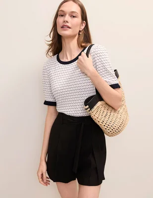 Blusa ann taylor manga corta para mujer