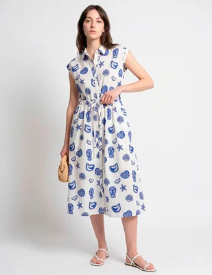Vestido midi casual Compañía Fantastica para mujer