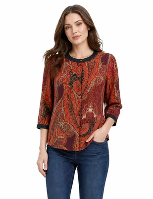 Blusa Foley's Gardenia manga 3/4 para mujer