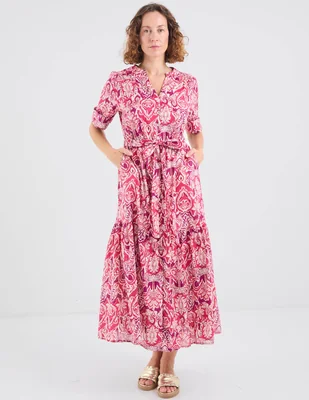 Vestido 3/4 casual lorenza blau merengue para mujer