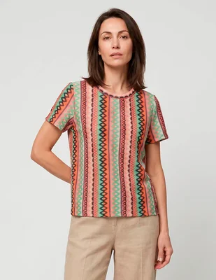 Blusa lieb manga corta para mujer