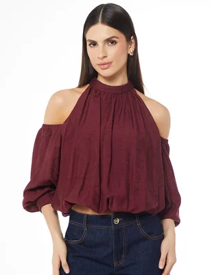 Blusa Studio F globo season manga 3/4 para mujer