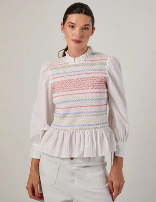 Blusa Petite Studio manga larga