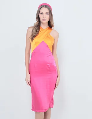Vestido 3/4 formal Rue para mujer