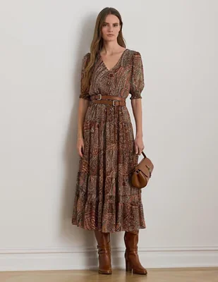 Vestido crop casual Lauren Ralph Lauren para mujer