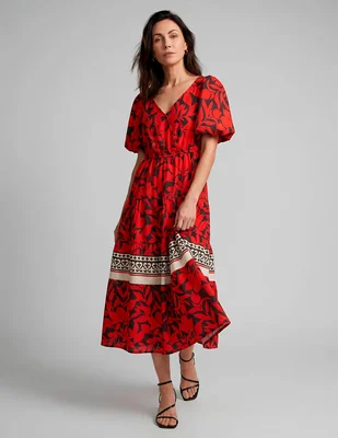 Vestido midi casual lorenza blau para mujer