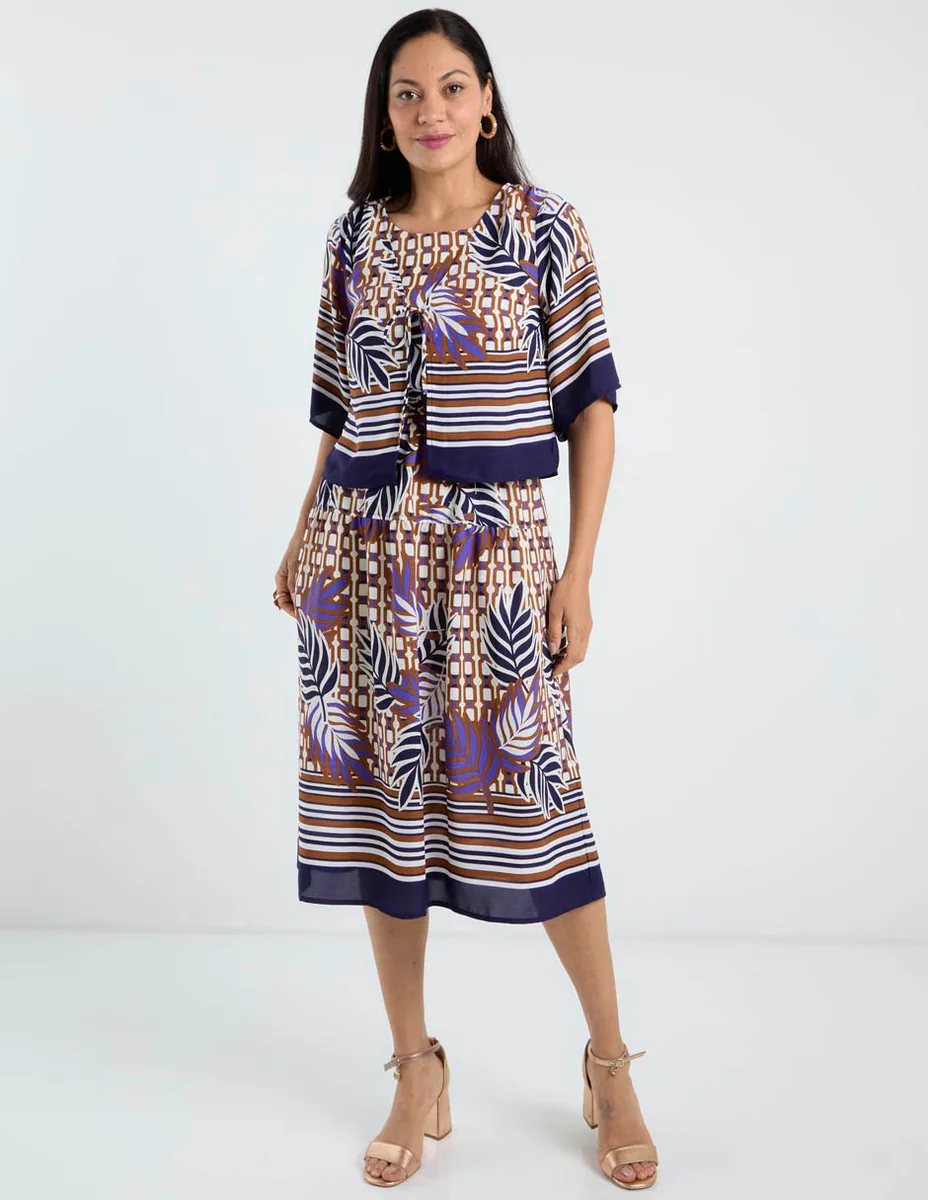 Vestido 3/4 casual Rabbit para mujer