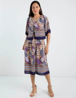 Vestido 3/4 casual Rabbit para mujer