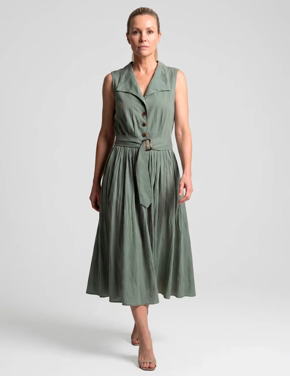 Vestido midi casual rabbit para mujer
